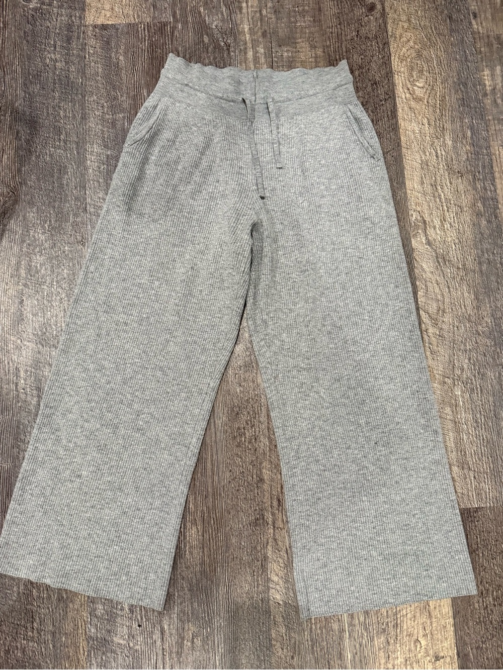Light Grey Wide Leg Sweatpants